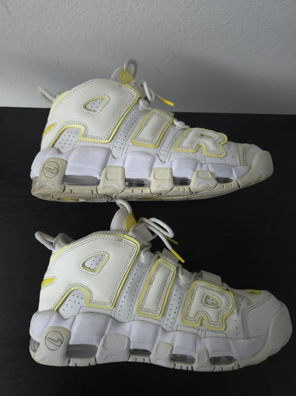 Nike Retro 'Air More Uptempo' Women's Sneakers Light Citron DM3035 Size 9